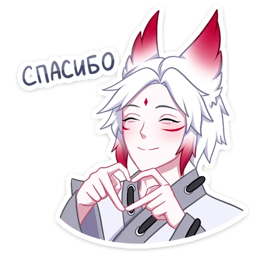 ☺️ Стикер «Тёмный Хидэ» для Telegram
