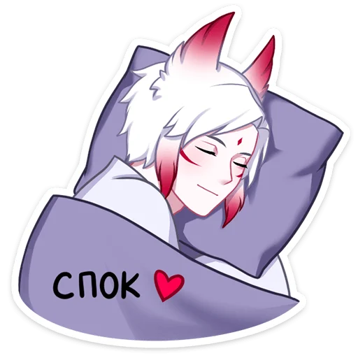 😴 Стикер «Тёмный Хидэ» для Telegram