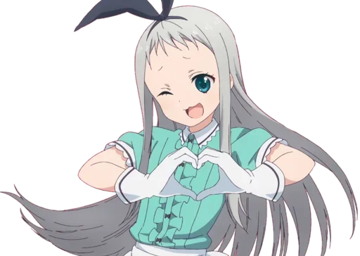 😍 Стикер «Hideri Kanzaki» для Telegram