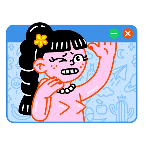 😬 Стикер «Hi, Eva» для Telegram