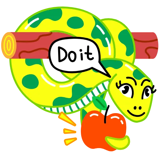 🐍 Стикер «Hi, Eva» для Telegram