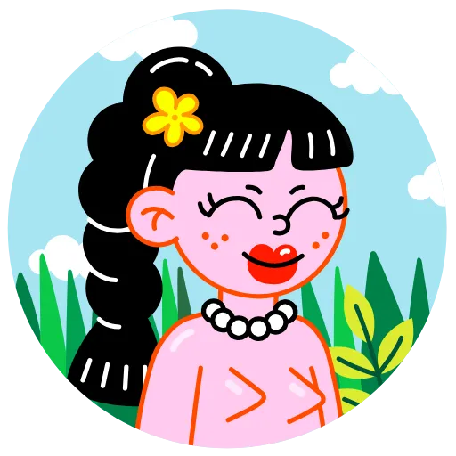 😏 Стикер «Hi, Eva» для Telegram
