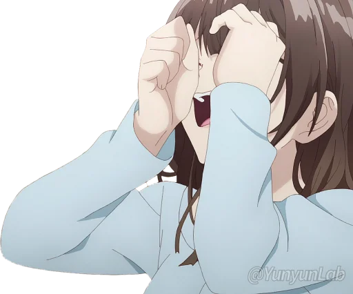 😭 Стикер «Hige wo Soru. Soshite Joshikousei wo Hirou.» для Telegram