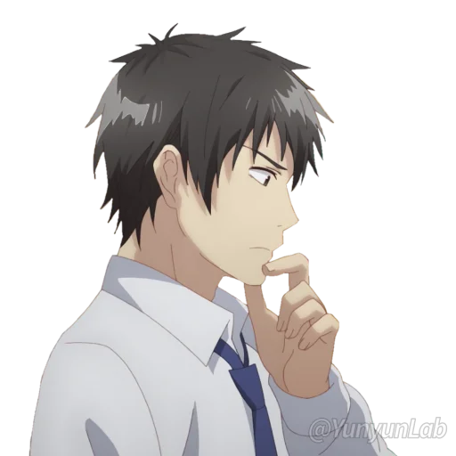 🤔 Стикер «Hige wo Soru. Soshite Joshikousei wo Hirou.» для Telegram