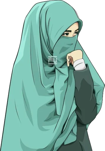 🧐 Стикер «hijab-tyan» для Telegram