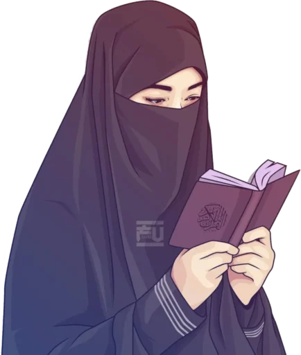 🧕 Стикер «hijab-tyan» для Telegram