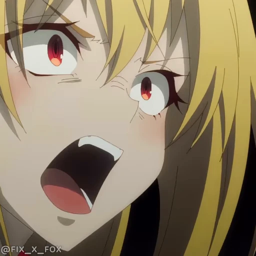 🤬 Стикер «Hikikomari Kyuuketsuki no Monmon» для Telegram