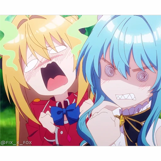 😡 Стикер «Hikikomari Kyuuketsuki no Monmon» для Telegram