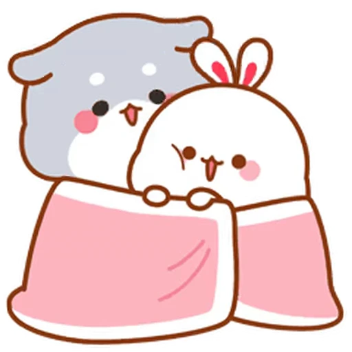❤️ Стикер «Hiko and Miko 1» для Telegram