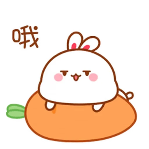 🥕 Стикер «Hiko and Miko 1» для Telegram