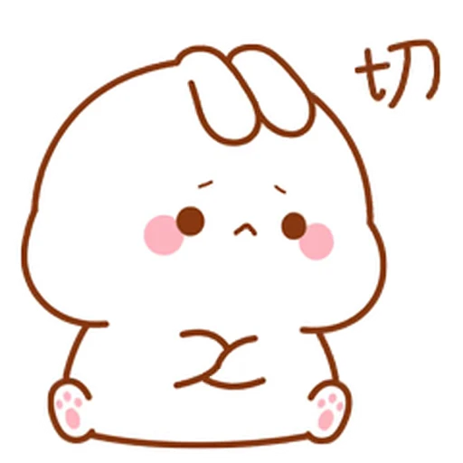 🙁 Стикер «Hiko and Miko 1» для Telegram