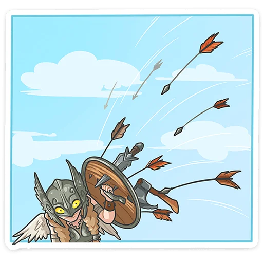 🛡 Стикер «Хильда» для Telegram