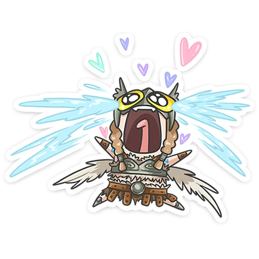 🥰 Стикер «Хильда» для Telegram