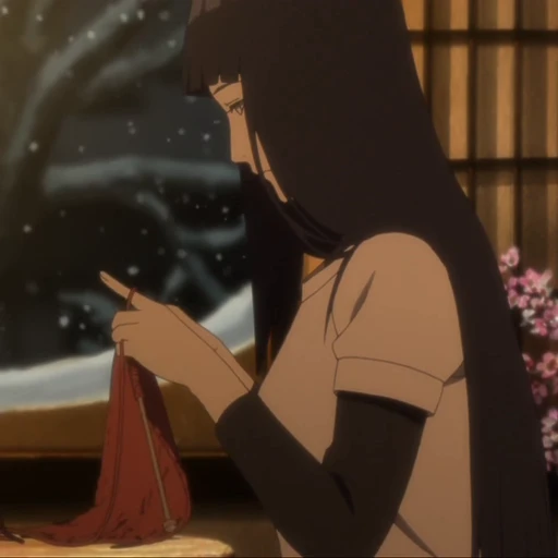 🫐 Стикер «Hinata Hyuga» для Telegram
