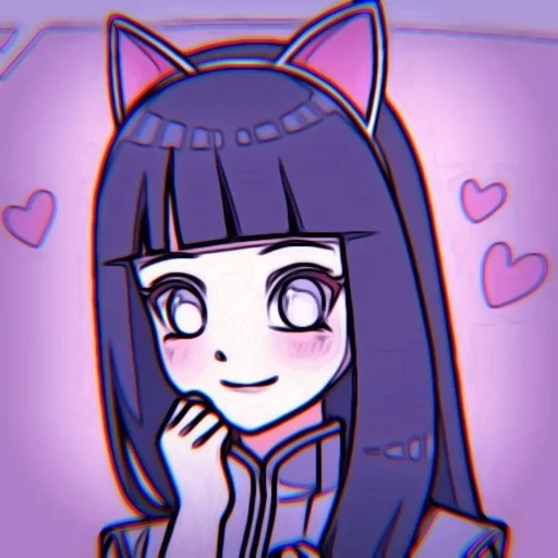 🐱 Стикер «Хината Хюга» для Telegram