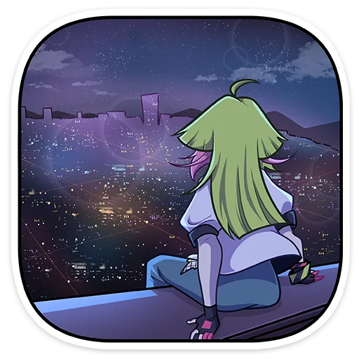 🌌 Стикер «Hineko Chi» для Telegram