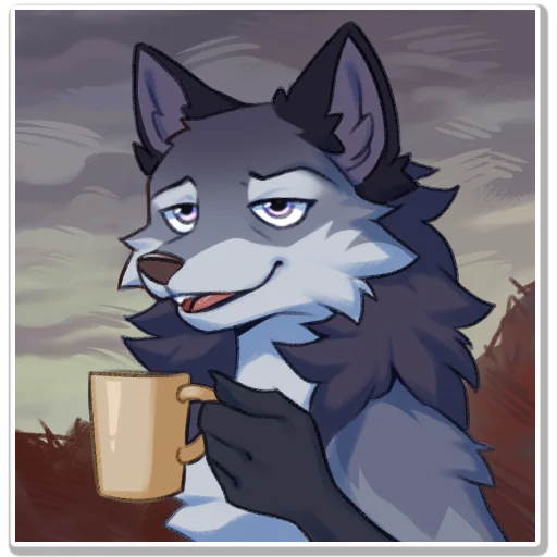 ☕️ Стикер «Hioshi the enfield 2» для Telegram