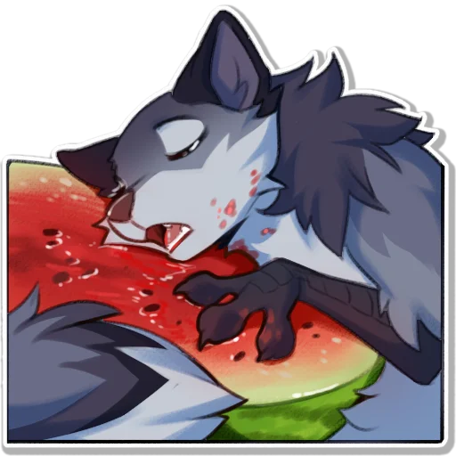 🍉 Стикер «Hioshi the enfield 2» для Telegram