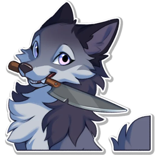 🔪 Стикер «Hioshi the enfield 2» для Telegram