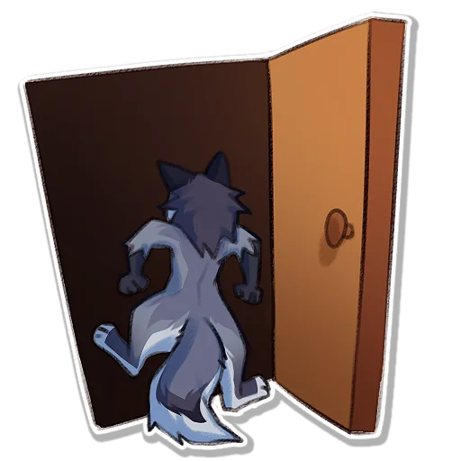 🚪 Стикер «Hioshi the enfield» для Telegram