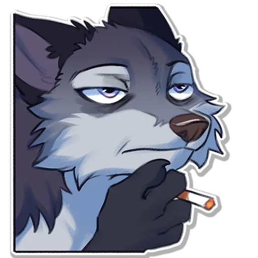 🚬 Стикер «Hioshi the enfield» для Telegram