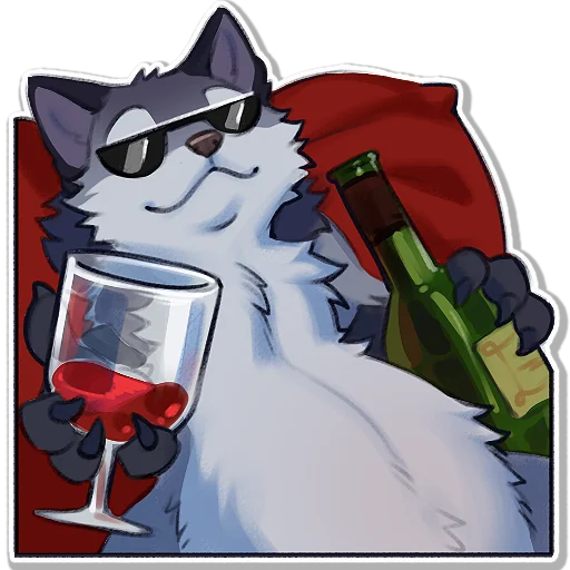 🍷 Стикер «Hioshi the enfield» для Telegram