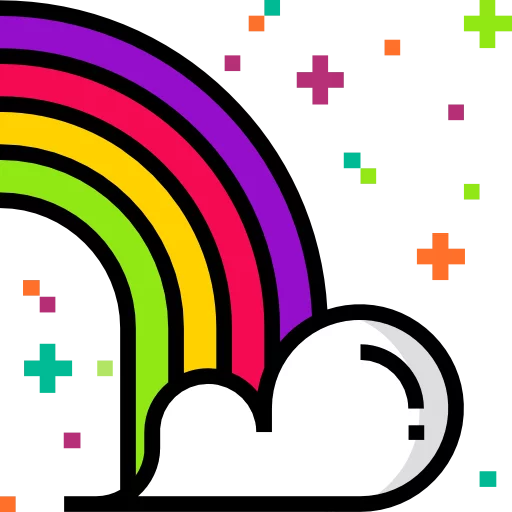 🌈 Стикер «Хиппи Культура» для Telegram