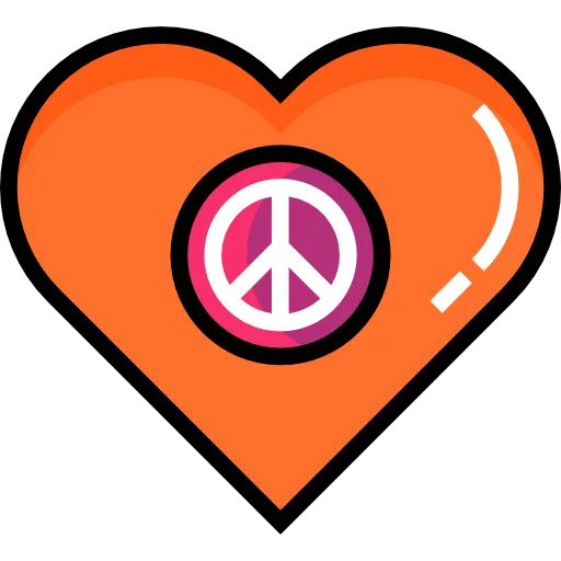 😍 Стикер «Хиппи Культура» для Telegram