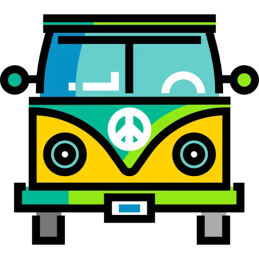 🚍 Стикер «Хиппи Культура» для Telegram