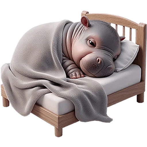 😴 Стикер «Бегемотики» для Telegram