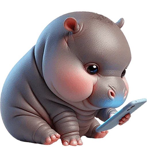 📱 Стикер «Бегемотики» для Telegram