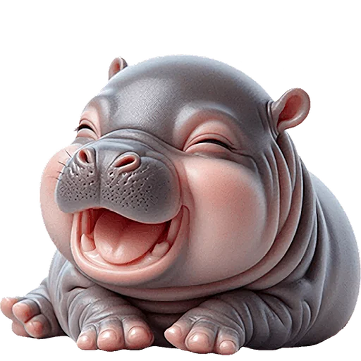 🤣 Стикер «Бегемотики» для Telegram
