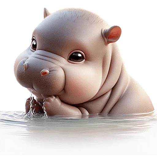 🛁 Стикер «Бегемотики» для Telegram