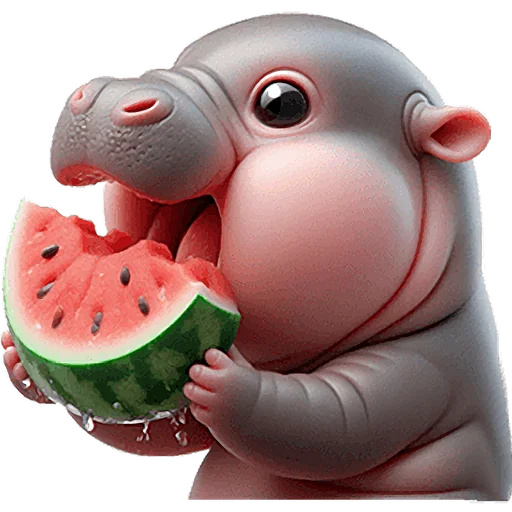 🍉 Стикер «Бегемотики» для Telegram