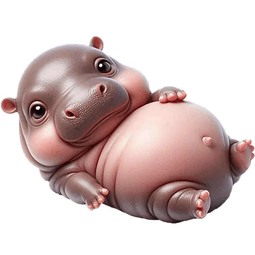 🫠 Стикер «Бегемотики» для Telegram