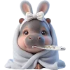 😷 Эмодзи «Бегемотик кролик» для Telegram