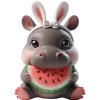 🍉 Эмодзи «Бегемотик кролик» для Telegram