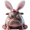 😤 Эмодзи «Бегемотик кролик» для Telegram
