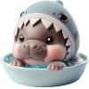 🛁 Эмодзи «Бегемотик Акула» для Telegram