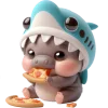 🍕 Эмодзи «Бегемотик Акула» для Telegram