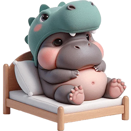 🫠 Стикер «Бегемотики Дино» для Telegram