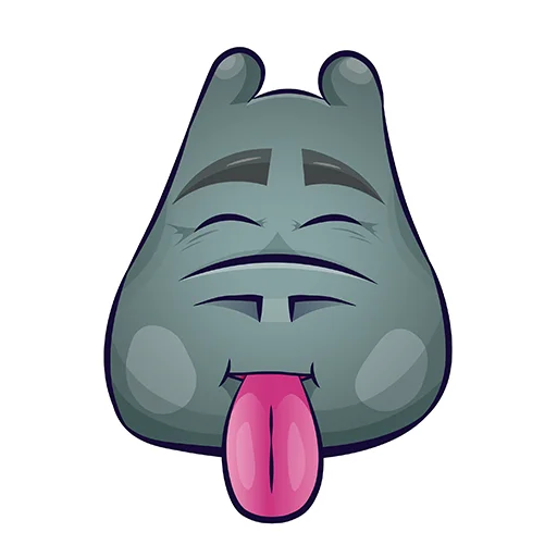 😝 Стикер «Бегемот Там» для Telegram