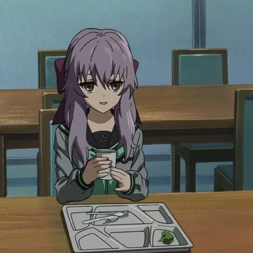 🗡 Стикер «shinoa Hiiragi» для Telegram