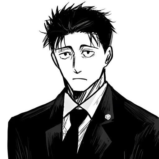 ⚫️ Стикер «Hiromi Higuruma» для Telegram