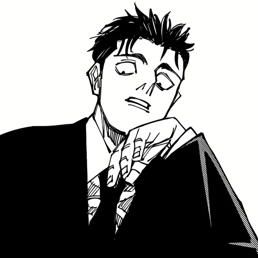 ⚫️ Стикер «Hiromi Higuruma» для Telegram