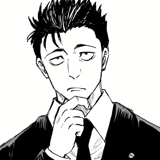 ⚫️ Стикер «Hiromi Higuruma» для Telegram