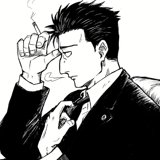 ⚫️ Стикер «Hiromi Higuruma» для Telegram