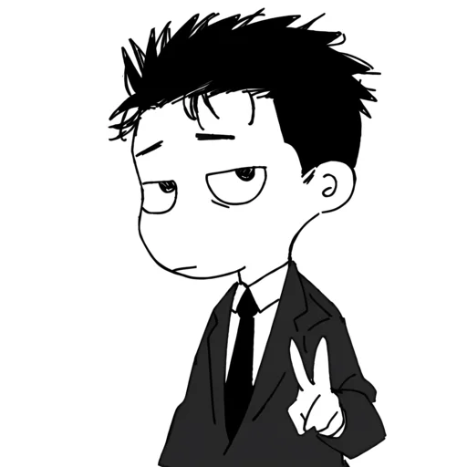 ⚫️ Стикер «Hiromi Higuruma» для Telegram