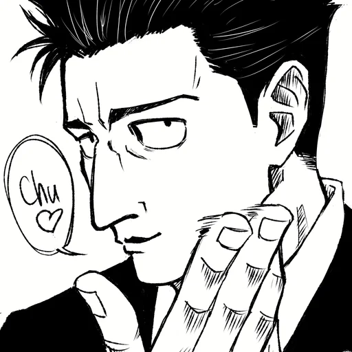 ⚫️ Стикер «Hiromi Higuruma» для Telegram