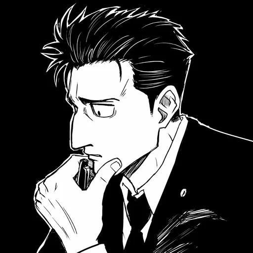 ⚫️ Стикер «Hiromi Higuruma» для Telegram